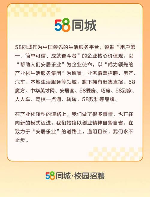 最新发布：58同城招聘平台精选职位信息汇总